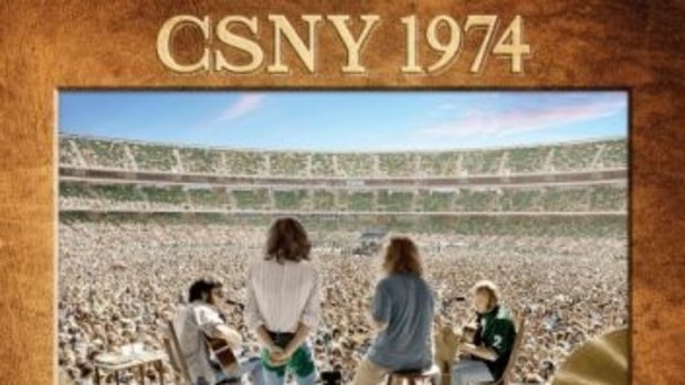 They came to entertain: The band Crosby, Stills, Nash & Young  in 1974.