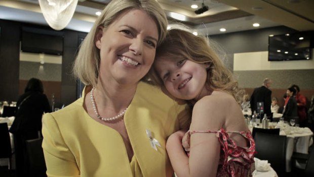 Natasha Stott-Despoja with her daughter Cordelia is Australia's new ambassador for women and girls.