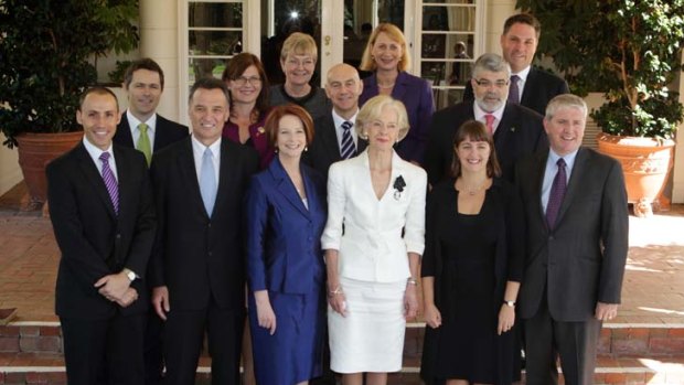"This is not the time for turning" ... Gillard's cabinet stands strong after the latest Herald/ Nielsen poll revealed another slump in ALP's popularity.