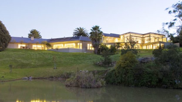 Top end of town ... Gail Kelly’s Terrey Hills spread comes with a heated indoor pool, spa and a floodlit tennis court.