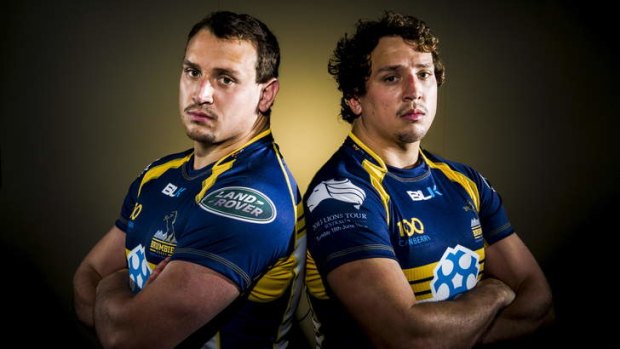 Identical twins Ruan and JP Smith will play together for the Brumbies on Tuesday night.