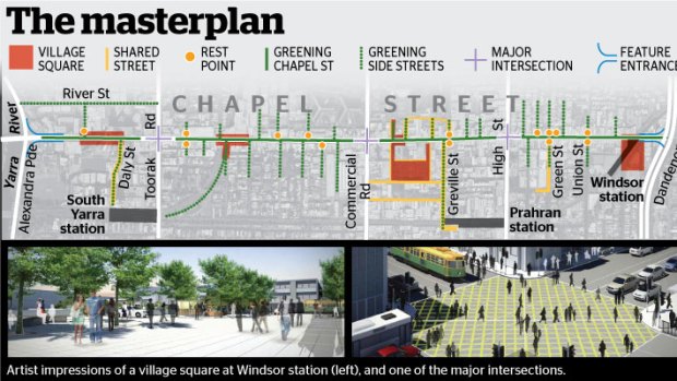 The Chapel Street shopping precinct will receive a shake-up with a proposed ferry from the city on the Yarra River.