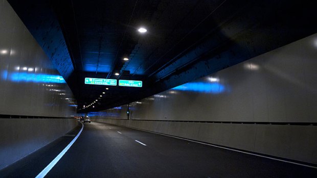 The Airport Link tunnel.