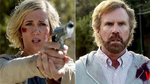 Kirsten Wiig and Will Ferrell in <i>A Deadly Adoption</i>.