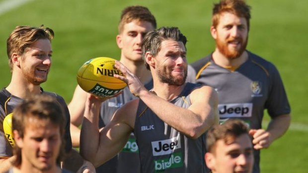 Tigers players at training during the week.