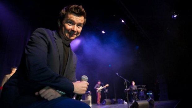 Rick Astley live in concert in Canberra in 2012.