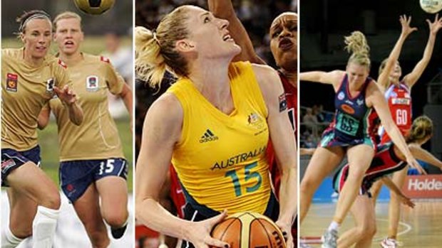 Largely ignored in the media ... the w-league Jets, basketball's Lauren Jackson and netball's Vixens and Swifts.