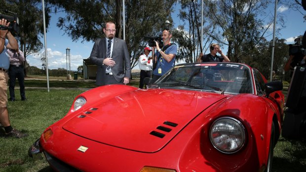 Senator Ricky Muir during the official launch of the 
Parliamentary Friends of Motoring.