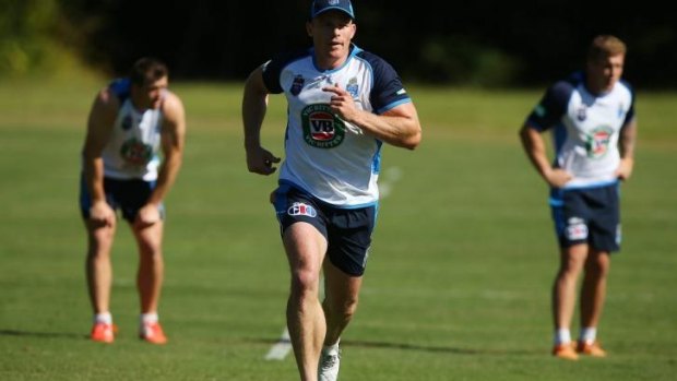 Beau Scott during a New South Wales training session in Coffs Harbour this week.
