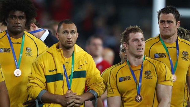 End of the campaign ... the Wallabies depart as the world's third-best rugby side.