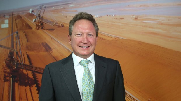 Fortescue Metals chairman Andrew 'Twiggy' Forrest. 