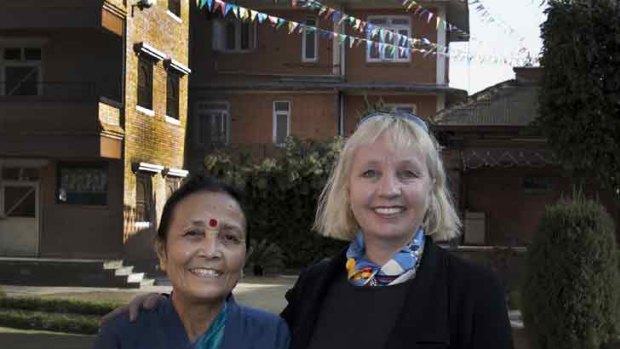 Perth woman Gillian Yudelman (right) was inspired with Anuradha Koirala's fight against sex trafficking. Photo: Clifford Yuleman