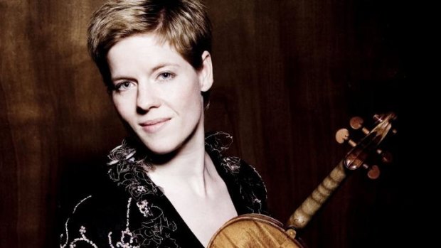 Isabelle Faust projects an infectious energy, but her sound is not imposing.