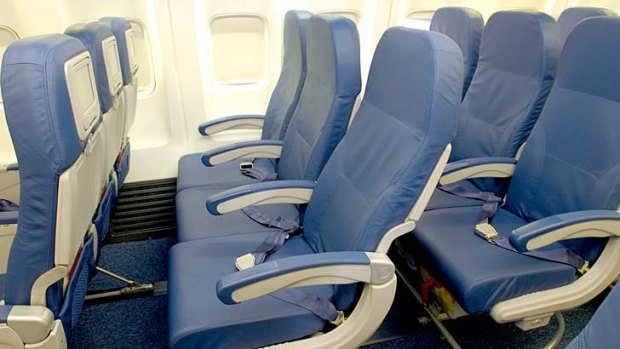 Slimmed down ... Delta Air Lines' new seats.