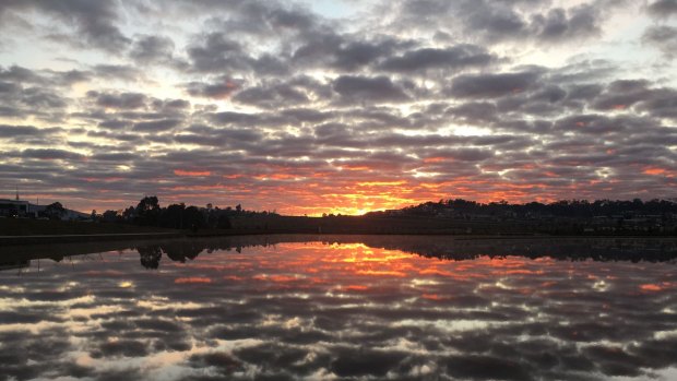 Iwan van Hagen entered this picture of sunrise in Coombs into the Canberra Times 2016 winter photo competition. 