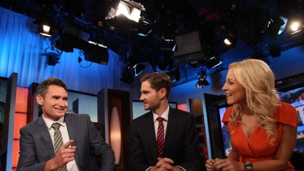 The 7pm Project: Dave Hughes, Charlie Prickering and Carrie Bickmore.