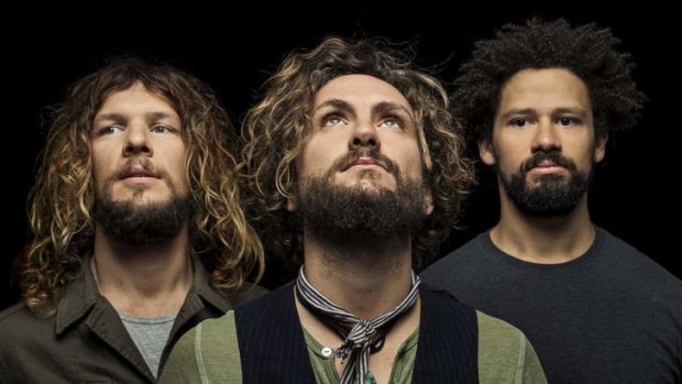 John Butler Trio: (From left to right) Grant Gerathy, John Butler and Byron Luiters.