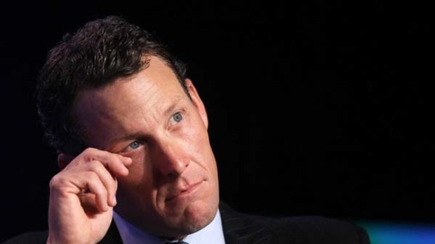 Concerned ... Lance Armstrong at a conference last year.