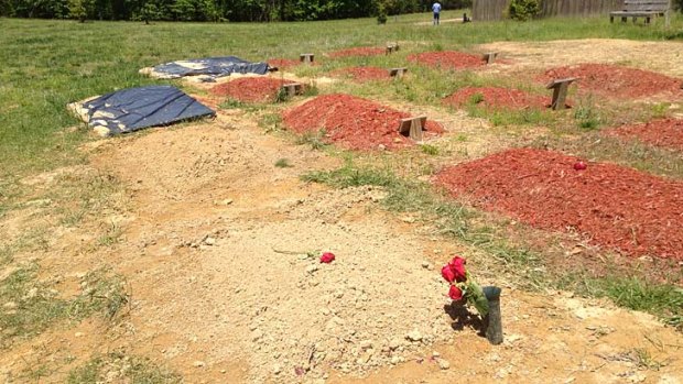 Controversy: Tamerlan Tsarnaev is said to be buried in this grave in Virginia.