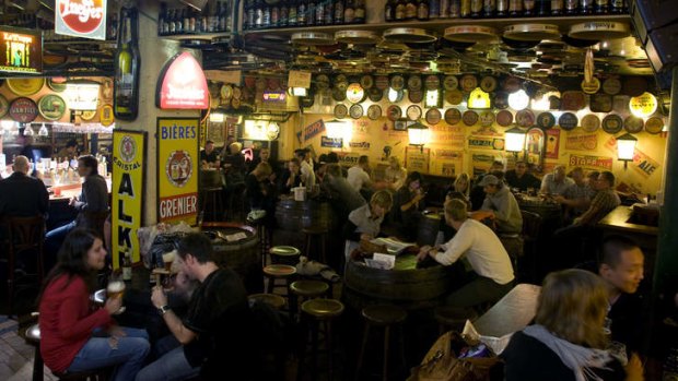 Brew heaven: the Delirium Cafe in Brussels.