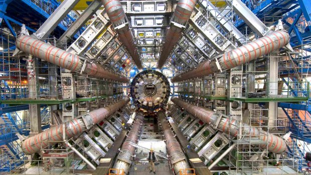 The newly revamped Large Hadron Collider.