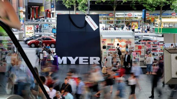 Myer took advantage of the festive season with a pop-up shop in Southern Cross Station during the weeks before Christmas.