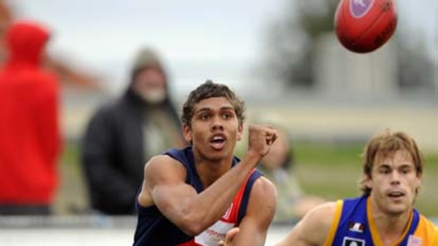 Troy Taylor playing for Coburg.