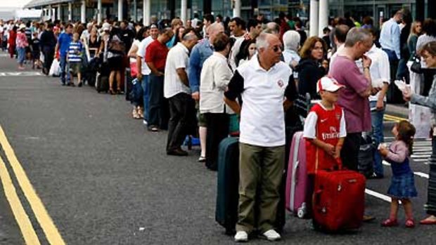 Pay to pass ... passengers at Luton airport in England will be allowed to skip the queue for a fee.