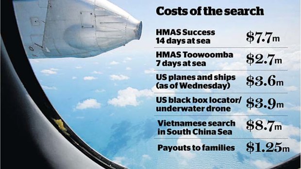MH370: The cost of the search is about $53 million and counting.
