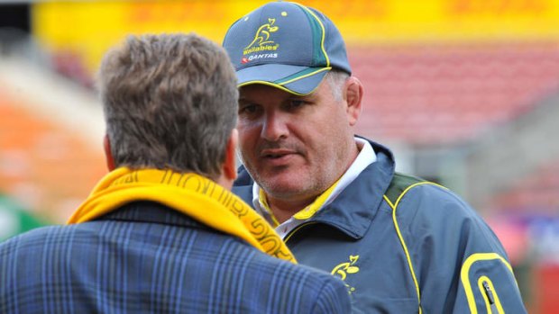 Ultimate test: Ewen McKenzie's Wallabies will be chasing their first win against the All Blacks in New Zealand in 12 years on Saturday.