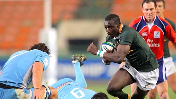 Raymond Rhule playing for South Africa in the IRB U20 Junior World Championship in June.