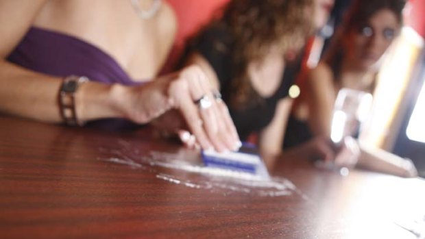 Seeking it out ... female consumption of cocaine has skyrocketed.