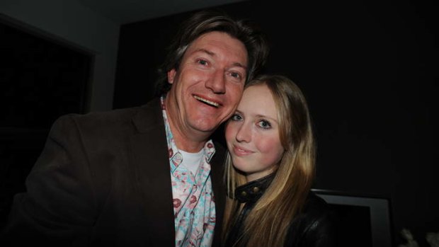 "In my father's name, are you OK?" Cameron and Sarah Homewood, pictured at Sarah's 18th birthday party.
