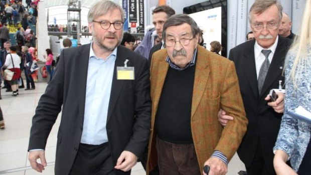 Günter Grass attends the Leipzig Book Fair on March 14, 2015.