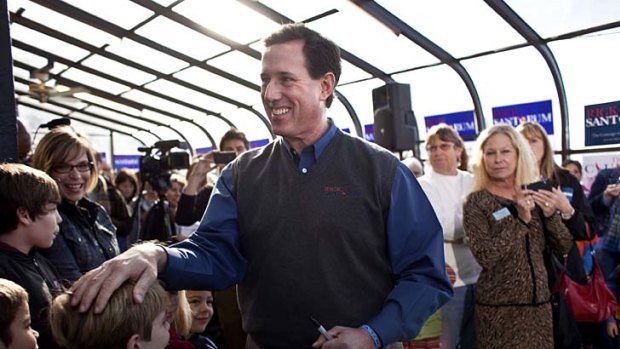 Republican presidential candidate, former U.S. Sen. Rick Santorum