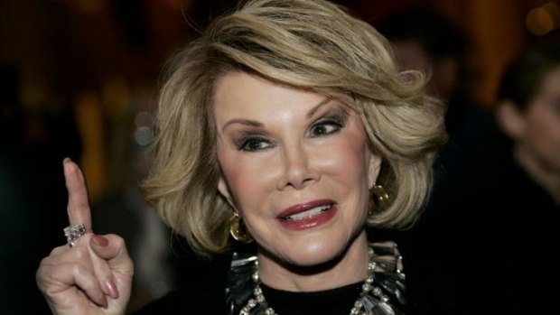 On life support: Joan Rivers.