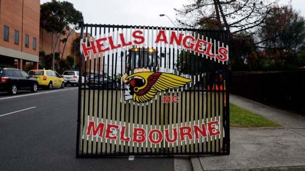 Crackdown: The Hells Angels headquarters in Fairfield, which was raided last week.