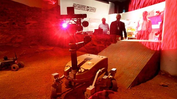 Hands-on: Mars rovers at the Powerhouse Museum.
