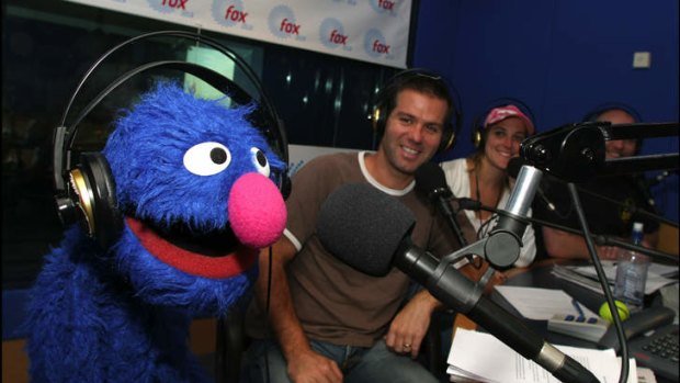 Matt Tilley and Jo Stanley with Grover.