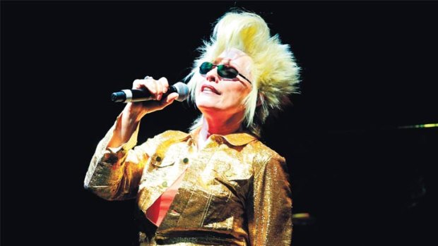 Classic closers: Debbie Harry of Blondie rounded off a day of contemporary music in the blistering heat at The Domain.