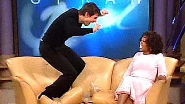 Infamous moment ... Tom Cruise on Oprah.
