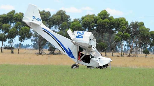 The plane crashed into a schoolyard at Cape Clear, near Ballarat.