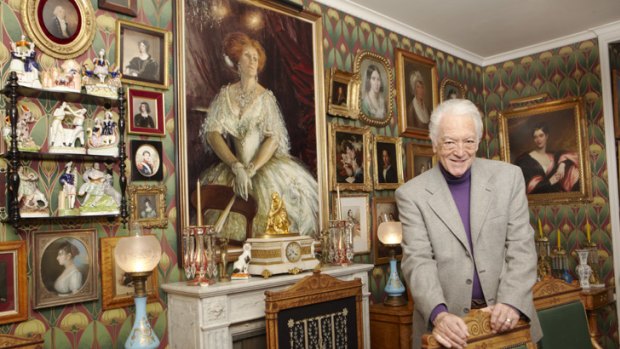 Conductor Richard Bonynge, husband of the late Dame Joan Sutherland (in main portrait), at home in Switzerland this week.