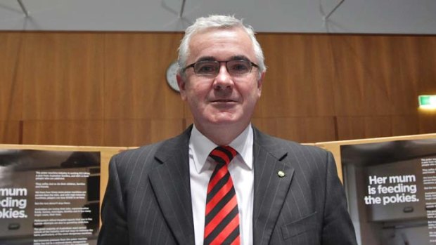 Standing by poker machine reforms ... independent MP Andrew Wilkie.