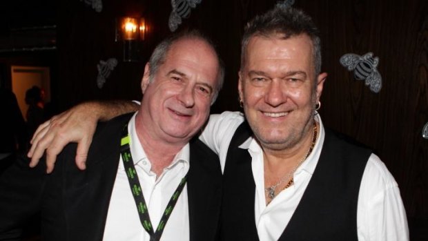 Jimmy Barnes with Michael Gudinski at the Rolling Stone 4th Annual Awards.