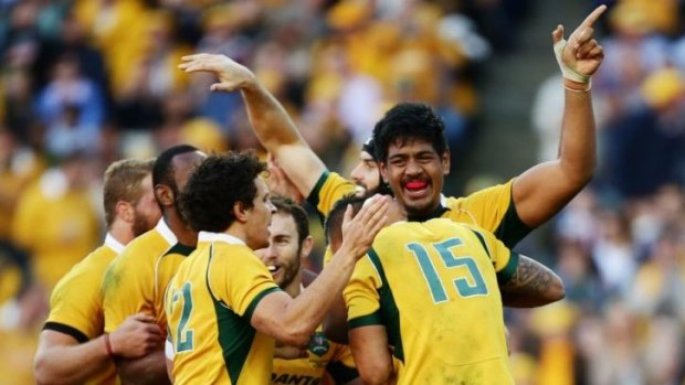 A star is born: Wallabies giant Will Skelton played strongly in his Test debut.
