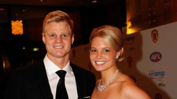 ... Nick Riewoldt and Catherine Heard.