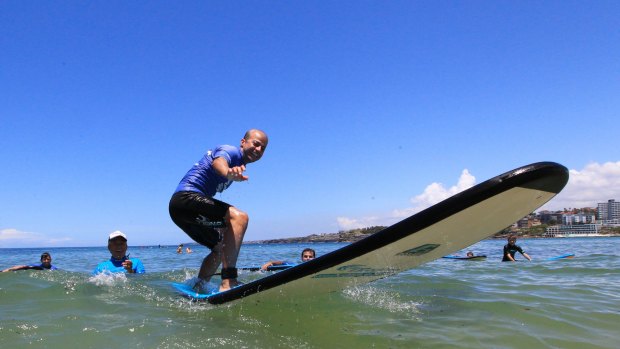 The final day of  the inaugural Settlement Services International (SSI) Surfing Without Borders program for asylum seekers. 
