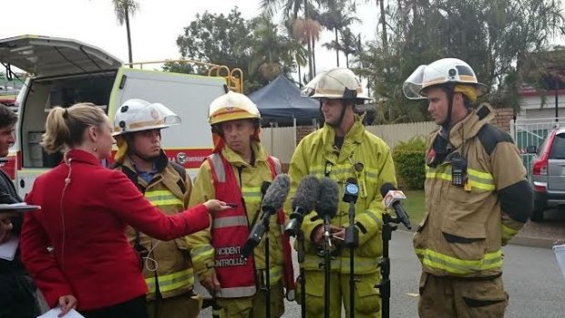 Firefighters tell reporters of the horrific scene they encountered.