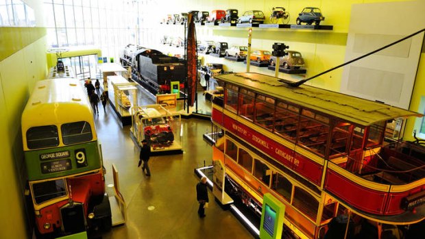 All aboard: Old meets new at the Riverside Museum of Transport.